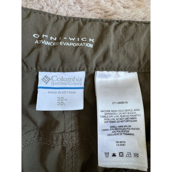 Columbia Omni-Wick Men's 32x30 Gorpcore Paratrooper Convertible Pants Cargo Y2K - Picture 3 of 11
